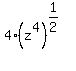 4%2A%28z%5E4%29%5E%281%2F2%29