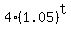 4%2A+%281.05%29%5Et+