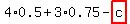 4%2A0.5%2B3%2A0.75-highlight_red%28+c+%29