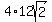 4%2A12sqrt%282%29