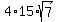 4%2A15%2Asqrt%287%29