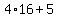 4%2A16%2B5