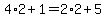 4%2A2%2B1=2%2A2%2B5