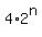 4%2A2%5En