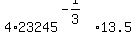 4%2A23245%5E%28-1%2F3%29%2A13.5