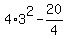 4%2A3%5E2-20%2F4