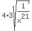 4%2A3sqrt%281%2Fx%5E21%29