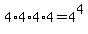4%2A4%2A4%2A4=4%5E4