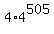4%2A4%5E505