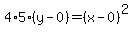 4%2A5%28y-0%29=%28x-0%29%5E2