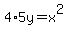 4%2A5y=x%5E2
