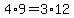 4%2A9+=+3%2A12