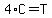 4%2AC=T