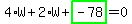 \"4%2AW%2B2%2AW%2Bhighlight_green%28+-78+%29=0\"