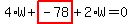 \"4%2AW%2Bhighlight_red%28+-78+%29%2B2%2AW=0\"