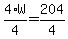 4%2AW%2F4=204%2F4