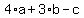 4%2Aa%2B3%2Ab-c