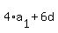 4%2Aa%5B1%5D+%2B+6d
