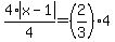 4%2Aabs%28x-1%29%2F4=%282%2F3%294