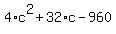 4%2Ac%5E2%2B32%2Ac-960