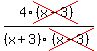 4%2Across%28%28x-3%29%29%2F%28x%2B3%29cross%28%28x-3%29%29