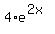 4%2Ae%5E%282x%29