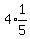 4%2Aexpr%281%2F5%29