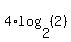 4%2Alog%282%2C%282%29%29