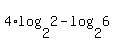 4%2Alog%282%2C2%29-log%282%2C6%29