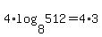 4%2Alog%288%2C512%29=4%2A3%29