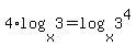 4%2Alog%28x%2C3%29+=+log%28x%2C+3%5E4%29