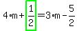 4%2Am%2Bhighlight_green%28+1%2F2+%29=3%2Am-5%2F2