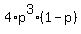 4%2Ap%5E3%281-p%29