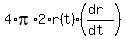 4%2Api%2A2%2Ar%28t%29%2A%28%28dr%29%2F%28dt%29%29