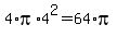 4%2Api%2A4%5E2=64%2Api+