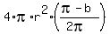 4%2Api%2Ar%5E2%2A%28%28pi-b%29%2F%282pi%29%29