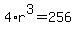 4%2Ar%5E3=256