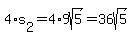 4%2As%5B2%5D=4%2A9sqrt%285%29=+36sqrt%285%29