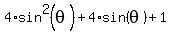 4%2Asin%5E2%28theta%29+%2B+4%2Asin%28theta%29+%2B+1