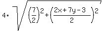 4%2Asqrt%28%287%2F2%29%5E2+%2B+%28%282x%2B7y-3%29%2F2%29%5E2%29