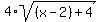 4%2Asqrt%28%28x-2%29%2B4%29