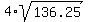 4%2Asqrt%28136.25%29