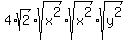 4%2Asqrt%282%29%2Asqrt%28x%5E2%29%2Asqrt%28x%5E2%29%2Asqrt%28y%5E2%29