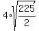 4%2Asqrt%28225%2F2%29