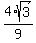 4%2Asqrt%283%29%2F9