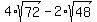4%2Asqrt%2872%29+-+2%2Asqrt%2848%29