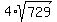 4%2Asqrt%28729%29