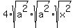 4%2Asqrt%28a%5E2%29%2Asqrt%28a%5E2%29%2Asqrt%28x%5E2%29