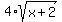 4%2Asqrt%28x%2B2%29