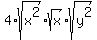 4%2Asqrt%28x%5E2%29%2Asqrt%28x%29%2Asqrt%28y%5E2%29